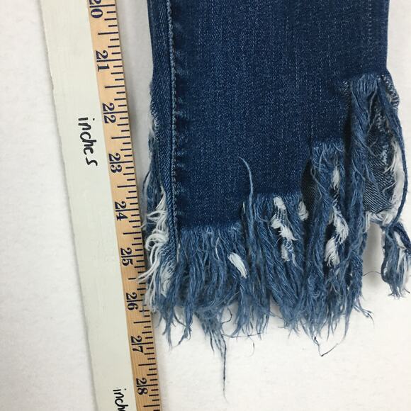 William Rast Ankle Skinny Distressed Frayed hem Jeans Size 27 - Picture 4 of 10